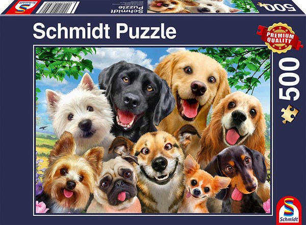 Schmidt Spiele (58390) - "Dog Selfie" - 500 pieces puzzle