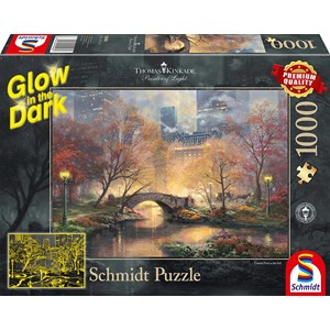 Schmidt Spiele (59496) - Thomas Kinkade: "Central Park in Autumn" - 1000 pieces puzzle