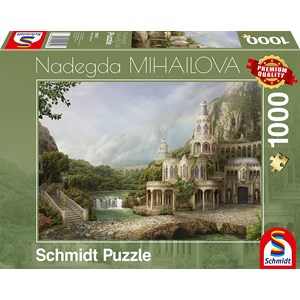 Schmidt Spiele (59611) - Nadegda Mihailova: "Palais in The Mountains" - 1000 pieces puzzle