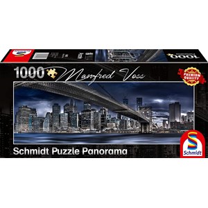 Schmidt Spiele (59621) - Manfred Voss: "New York, Dark Night" - 1000 pieces puzzle