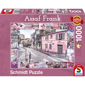 Schmidt Spiele (59630) - Assaf Frank: "Romantic Travel" - 1000 pieces puzzle