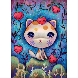 Heye (29895) - Jeremiah Ketner: "Strawberry Kitty" - 1000 pieces puzzle