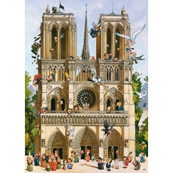 Heye (29905) - Jean-Jacques Loup: "Vive Notre Dame!" - 1000 pieces puzzle