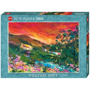 Heye (29916) - Moy Mackay: "Washing Line" - 1000 pieces puzzle