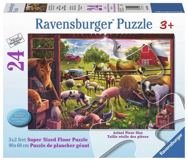 Ravensburger (05558) - "Animals of Bells Farm" - 24 pieces puzzle