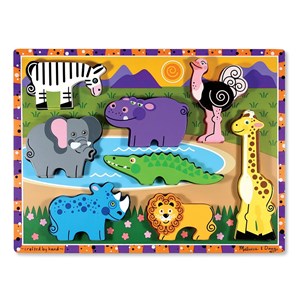 Melissa and Doug (3722) - "Safari" - 8 pieces puzzle