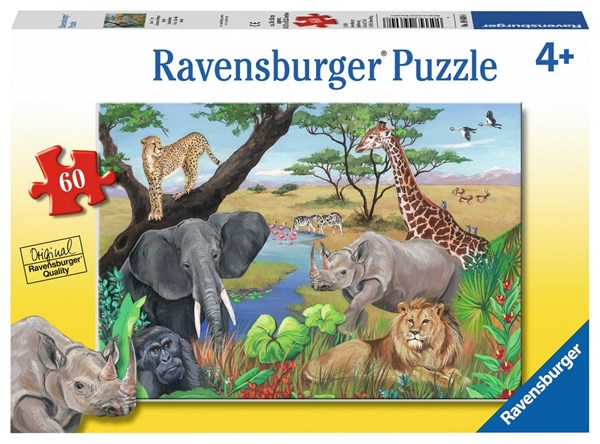 Ravensburger (09600) - "Safari Animals" - 60 pieces puzzle