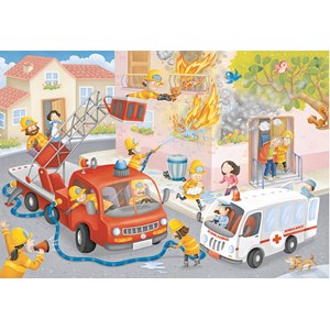 Ravensburger (09641) - "Firefighter Rescue!" - 60 pieces puzzle