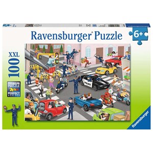 Ravensburger (10401) - "Police Patrol" - 100 pieces puzzle