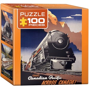 Eurographics (8104-0324) - "Travel CP Across Canada" - 100 pieces puzzle
