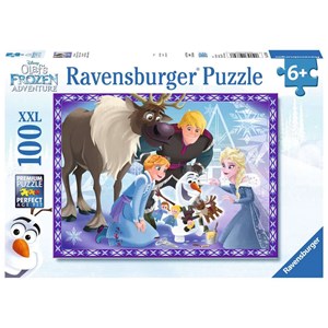 Ravensburger (10730) - "Disney Frozen, Olaf's Adventures" - 100 pieces puzzle