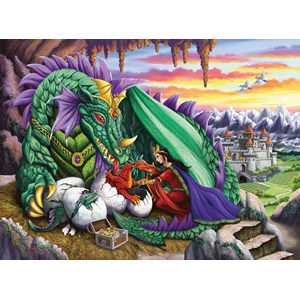 Ravensburger (12655) - "Queen of Dragons" - 200 pieces puzzle