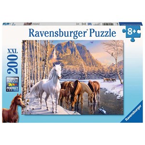 Ravensburger (12690) - "Winter Horses" - 200 pieces puzzle