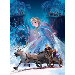 Ravensburger (12865) - "Disney Frozen 2, The Mysterious Forest" - 200 pieces puzzle