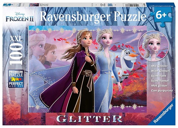 Ravensburger (12868) - "Disney Frozen 2, Strong Sisters" - 100 pieces puzzle