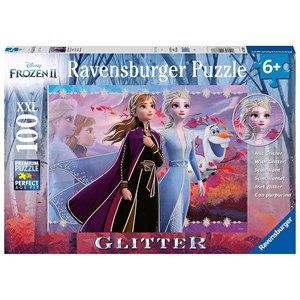 Ravensburger (12868) - "Disney Frozen 2, Strong Sisters" - 100 pieces puzzle