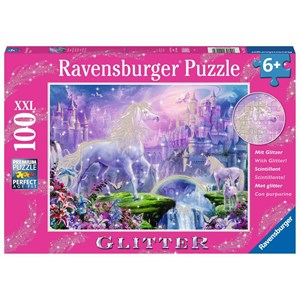 Ravensburger (12907) - "Unicorn Kingdom" - 100 pieces puzzle