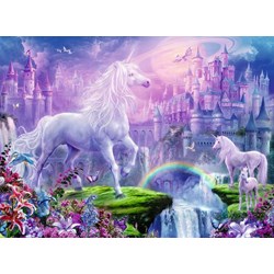 Ravensburger (12907) - "Unicorn Kingdom" - 100 pieces puzzle