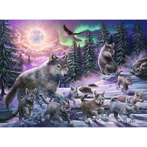 Ravensburger (12908) - "Northern Wolves" - 150 pieces puzzle