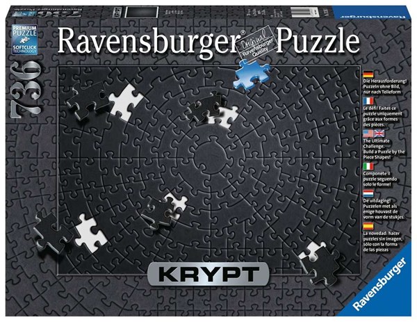 Ravensburger (15260) - "Krypt Black" - 736 pieces puzzle