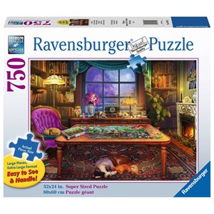 Ravensburger (16444) - "Puzzler's Place" - 750 pieces puzzle