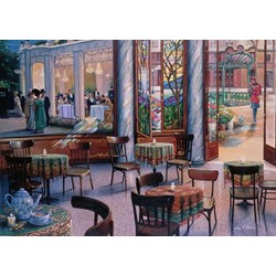 Ravensburger (16449) - "A Café Visit" - 1000 pieces puzzle