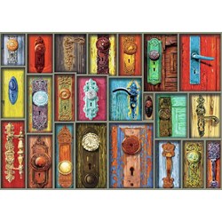 Ravensburger (19863) - "Antique Doorknobs" - 1000 pieces puzzle