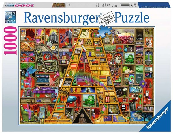 Ravensburger (19891) - "Awesome Alphabet "A"" - 1000 pieces puzzle