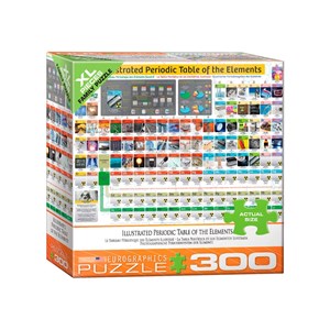 Eurographics (8300-5370) - "Illustrated Periodic Table of the Elements" - 300 pieces puzzle