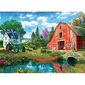 Eurographics (6000-5526) - Dominic Davison: "The Red Barn" - 1000 pieces puzzle