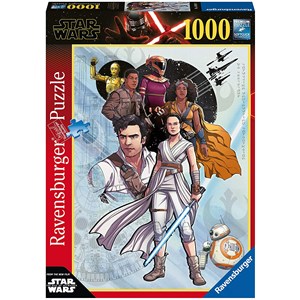 Ravensburger (14991) - "Star Wars IX, The Rise of Skywalker" - 1000 pieces puzzle
