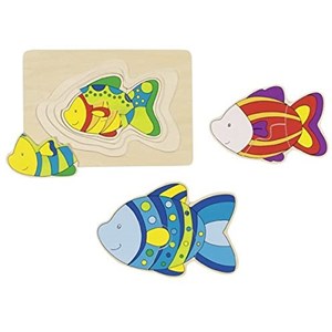 Goki (57897) - "Fish" - 11 pieces puzzle