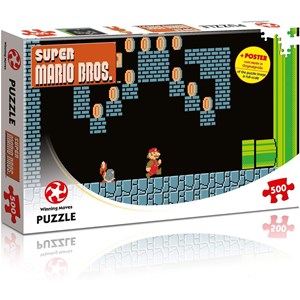 Winning Moves Games (WIN11491) - "Super Mario Bros., Underground Adventures" - 500 pieces puzzle