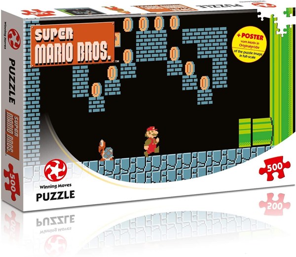 Winning Moves Games (WIN11491) - "Super Mario Bros., Underground Adventures" - 500 pieces puzzle