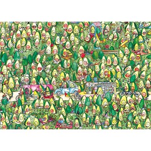 Gibsons (G7203) - Jelly Armchair: "Avocado Park" - 1000 pieces puzzle