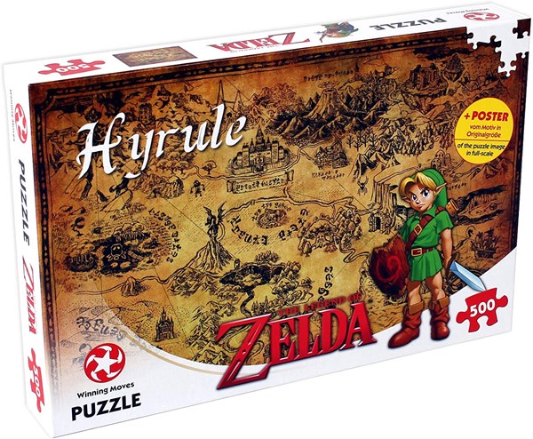 Winning Moves Games (29490) - "The Legend of Zelda, Hyrule" - 500 pieces puzzle