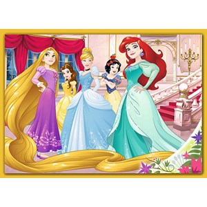 Trefl (34309) - "Happy Day of Princesses" - 35 48 54 70 pieces puzzle