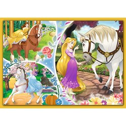 Trefl (34309) - "Happy Day of Princesses" - 35 48 54 70 pieces puzzle