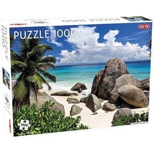 Tactic (55244) - "Carana Beach, Seychelles" - 1000 pieces puzzle