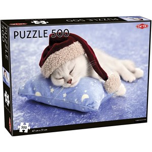 Tactic (55252) - "Christmas Kitten" - 500 pieces puzzle