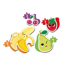 Clementoni (20815) - "My First Puzzle, Fruit and Vegetables" - 2 3 4 5 pieces puzzle