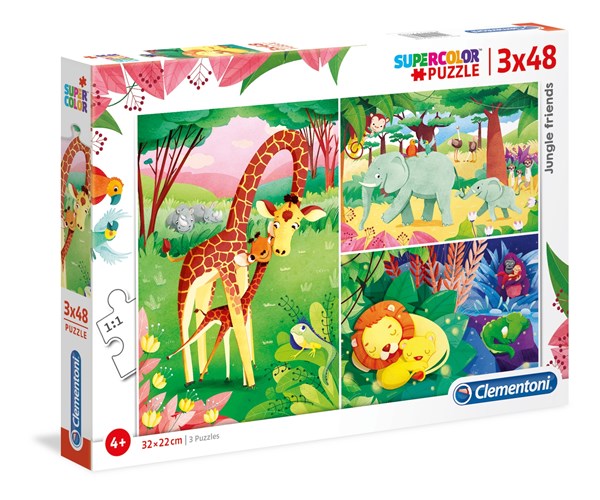 Clementoni (25233) - "Jungle Friends" - 48 pieces puzzle