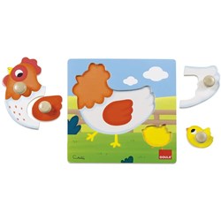 Goula (53052) - "Chicken" - 4 pieces puzzle
