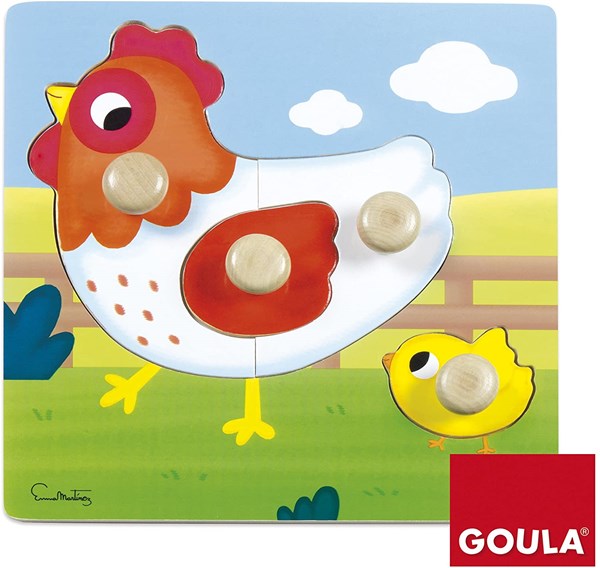 Goula (53052) - "Chicken" - 4 pieces puzzle