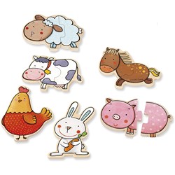 Goula (D53434) - "Carla's Farm" - 2 pieces puzzle