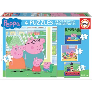 Educa (15918) - "Peppa Pig" - 6 9 12 16 pieces puzzle