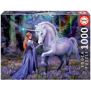 Educa (18494) - Anne Stokes: "Bluebell Woods" - 1000 pieces puzzle