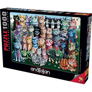 Anatolian (1030) - Laura Seeley: "Cat Family Reunion" - 1000 pieces puzzle