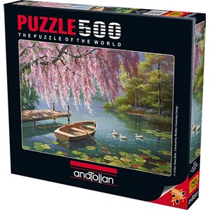 Anatolian (3573) - Sung Kim: "Willow Spring Beauty" - 500 pieces puzzle