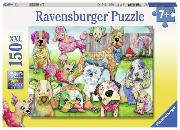 Ravensburger (10041) - "Patchwork Pups" - 150 pieces puzzle